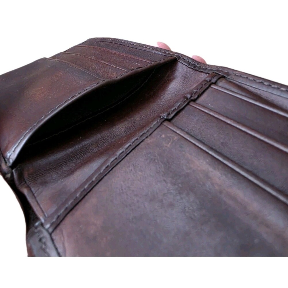 Coach Men’s Thin Bifold Wallet Genuine Leather Card Holder - Picture 10 of 13